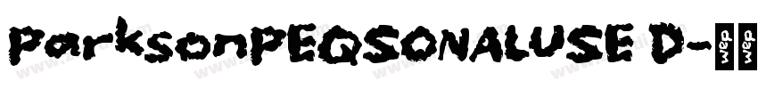 ParksonPERSONALUSE D字体转换